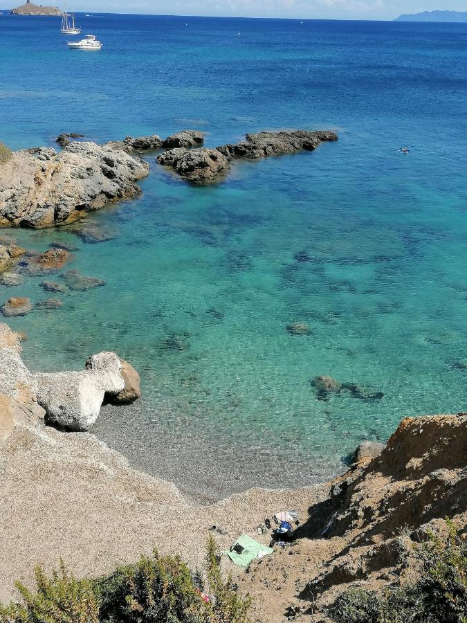 Coin De Paradis Vue Dominante Sur Mer, Montagne Et Tour Genoise Avec Jacuzzi Pino エクステリア 写真